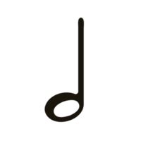 Single Music Notes Png