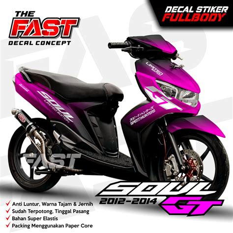 Jual Bisa Cod Decal Sticker Yamaha Soul Gt 110 Fullbody Bunglon Decal