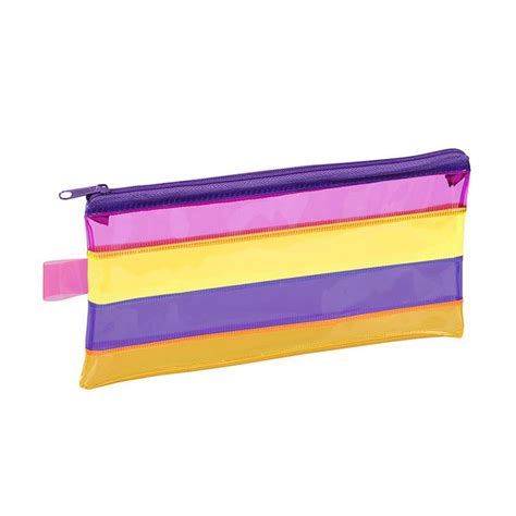 Trousse Happy Fluo Compartiment Transparente Viquel Pas Cher