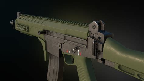 3D model Imbel IA2 Assault Rifle VR / AR / low-poly | CGTrader