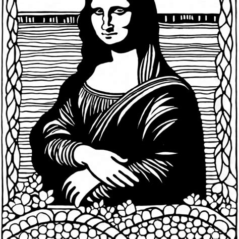 Mona Lisa Coloring Page Color Anything