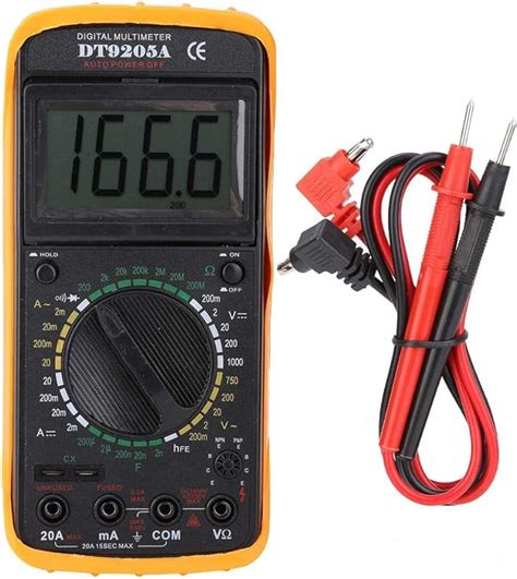 Multímetro digital AC DC Volt Ohm Capacitancia Hz Tester de