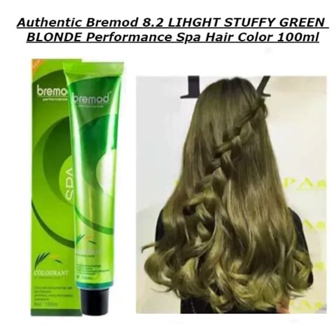 Authentic Bremod Lihght Stuffy Green Blonde Performance Spa Hair