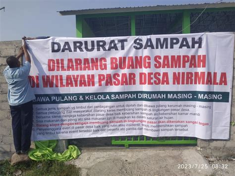 Darurat Sampah Pasar Desa Nirmala Tutup Pengelolaan Sampah Website