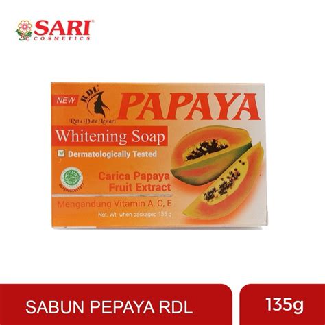 Jual Rdl Sabun Papaya Whitening Brightening Soap Sabun Pepaya