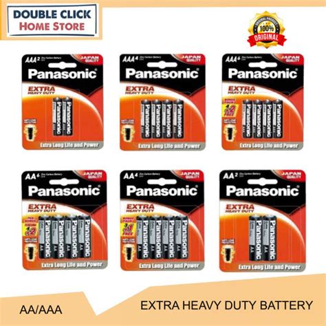 Panasonic Extra Heavy Duty Battery Bateri Long Life AA AAA Lazada