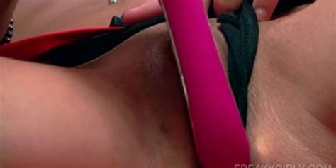 Stockinged Babe Dildo Fucking Twat Tnaflix