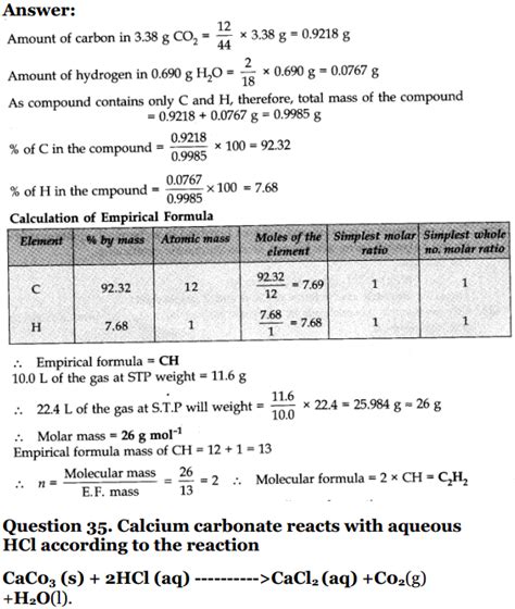 Ncert Solutions For Class 11 Chemistry Updated For 2019 20