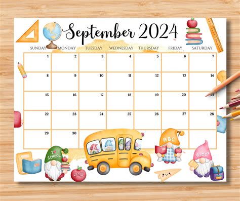 September Editable Calendar Good Calendar Idea