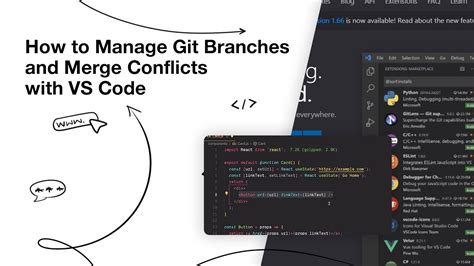 How To Manage Git Branches And Merge Conflicts With Vs Code Youtube