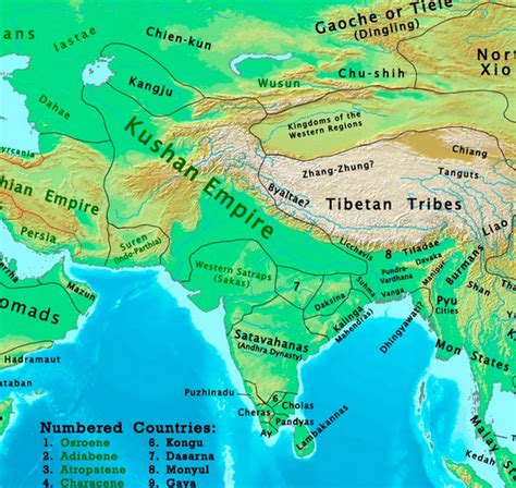 Historical Map of India For UPSC from 1 AD to the 20th century