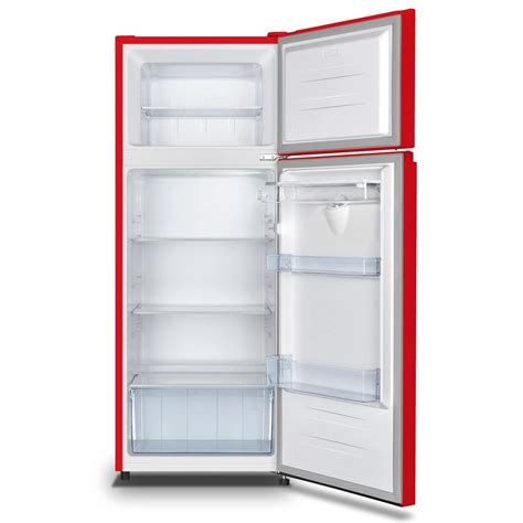 Hisense Ref 205drb 204l Red Double Door Top Freezer Refrigerator Dis Ifesolox