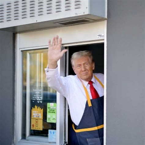 Watch Trump Runs Mcdonalds Fryer Driver Thru Window In Pennsylvania