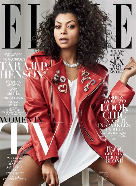 Taraji P Henson Elle Magazine Cover February 2016 Gotceleb