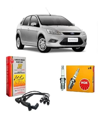 Kit Jogo Cabo E Velas Ford Focus 1 6 8v Zetec Rocam 2005