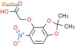 2 2 2 Dimethyl 5 Nitro 1 3 Benzodioxol 4 Yl Oxy Acetic Acid 89097 42