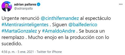 La Furia De Cinthia Fernández Contra La Producción De Mentiras Inteligentes Tras El Escándalo