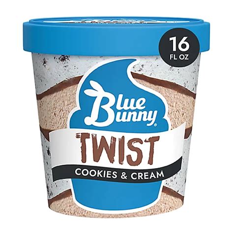 Blue Bunny Cookies And Cream Twist Pint 16 Fl Oz Safeway