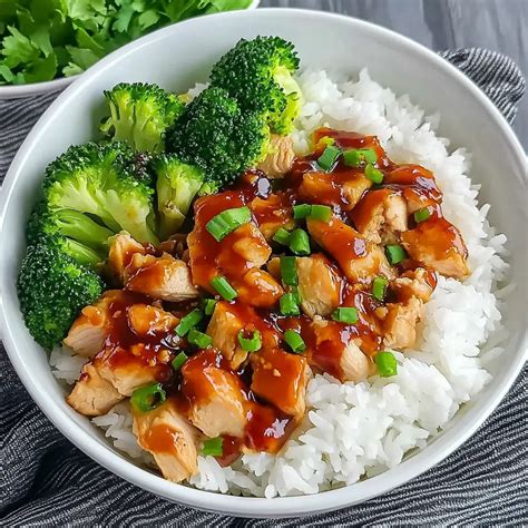 chicken rice bowl recipe   minute meal prep hero