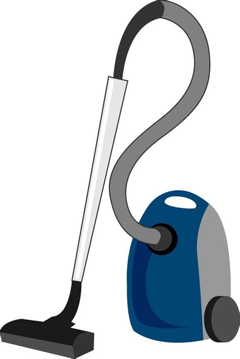 Blue Vacuum Cleaner Illustration Vector On White Background