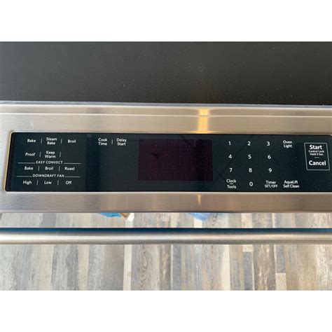 KitchenAid 6.4 Cu. Ft. Downdraft Slide-In Electric Range with Self