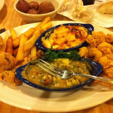 I'd eat this breakfast. Deanie's crawfish quartet: fried crawfish tails, crawfish balls ...