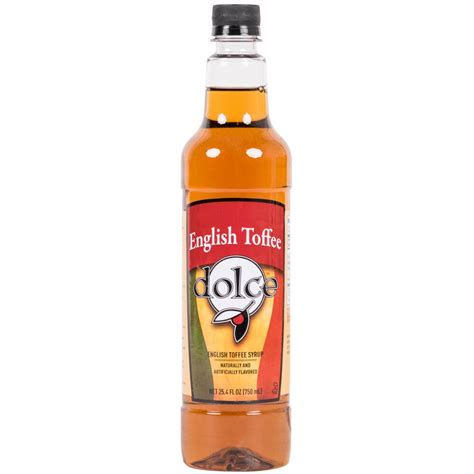 Dolce English Toffee Coffee Flavoring Syrup