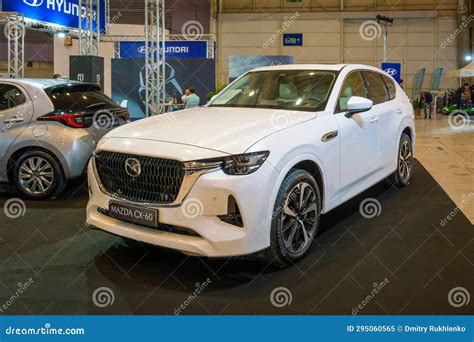 Mazda CX 60 Hybrid Electric Car At ECAR SHOW Hybrid And Electric