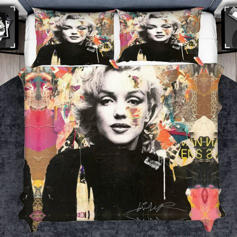 Marilyn Monroe 3 Piece Duvet Or Quilt Set Marilyn Monroe Etsy