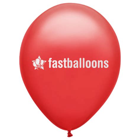 Bright Red Helium Balloons Custom Promotional Logo Balloons