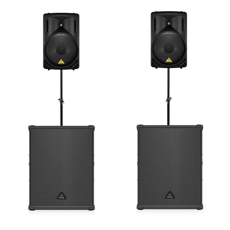 Behringer 215d and B1800XP | Complete PA System | DJ Speakers