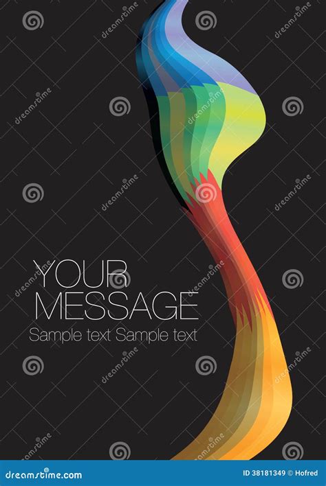 colorful wave layout stock vector illustration  cool