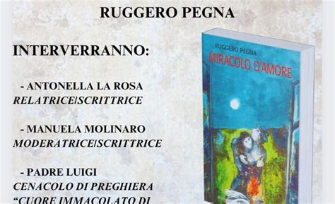 Proseguono Gli Incontri Letterari Con Ruggero Pegna Questa Sera A