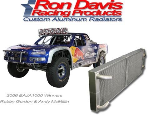 Ron Davis aluminum radiators for racing, offroad, performance street ...