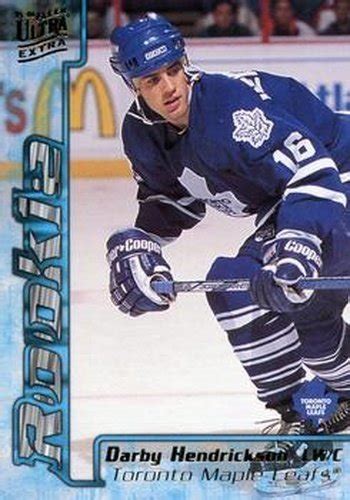 #340 Darby Hendrickson - Toronto Maple Leafs - 1995-96 Ultra Hockey ...