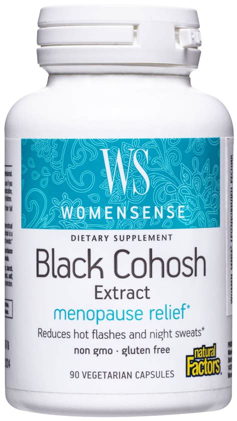 Womensense Black Cohosh Natural Factors Ozone Bg