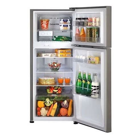 Shiny Steel Lg 260 L Frost Free Double Door Refrigerator Smart Inverter