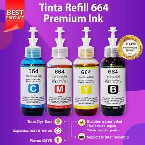 Jual Paket Cmyk Tinta Premium Refill Botol Ml Epson L L