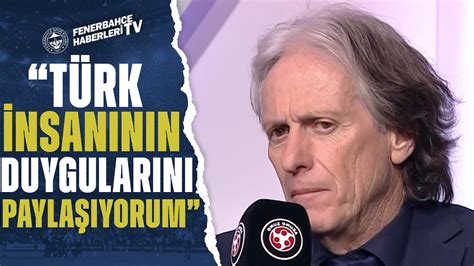 Jorge Jesus Asrın Felaketinde Büyük Türk Milletinin Ayağı Kalktığını