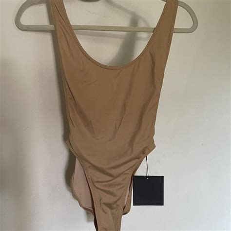 Norma Kamali Marissa Nude One Piece Swimsuit Never Depop
