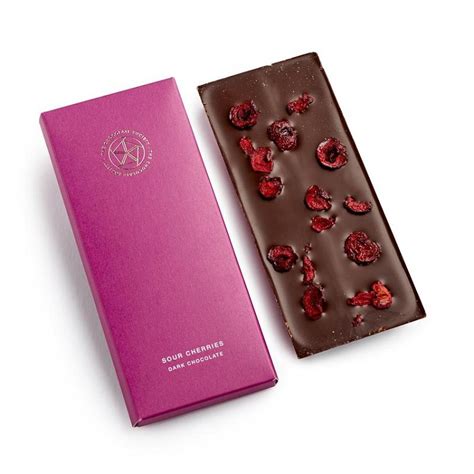 Branded Luxury Sour Cherry Chocolate Bar Branded Confectionery At