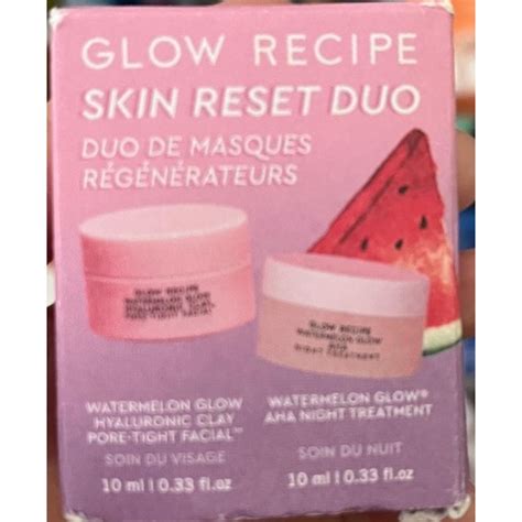 Jual Glow Recipe Skin Reset Duo Clay Pore Tight Facial Mask Aha Night