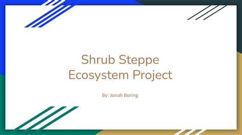 SOLUTION: Shrub Steppe Ecosystem - Studypool