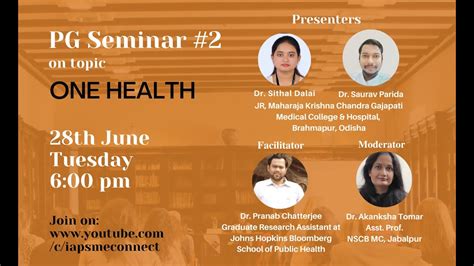 Pg Seminar One Health Youtube