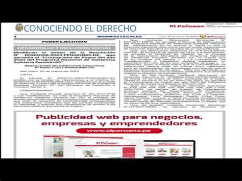 Cronograma De Pago Pension Youtube