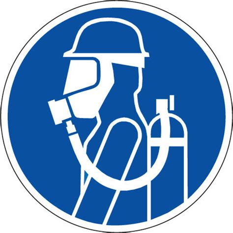 Face Mask Respirator Required Iso Mandatory Symbol