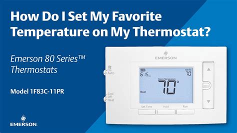 Emerson Thermostat Programming Instructions