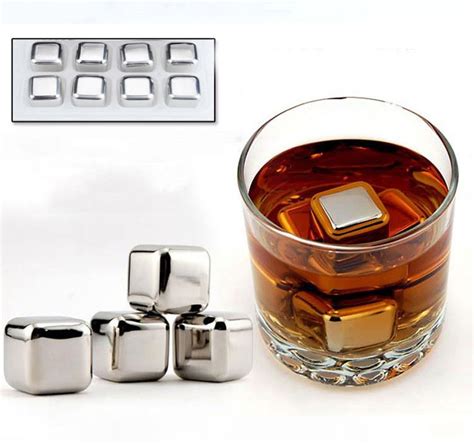 2019 Box Stainless Steel Whisky Stones Wine Ice Rocks Whiskey Beer