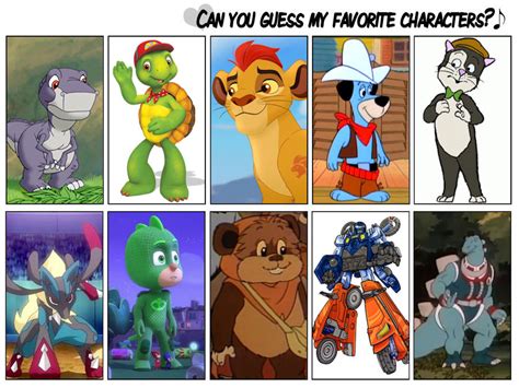 Can You Guess Mcsaurus Favorite Characters By Mcsaurus On Deviantart