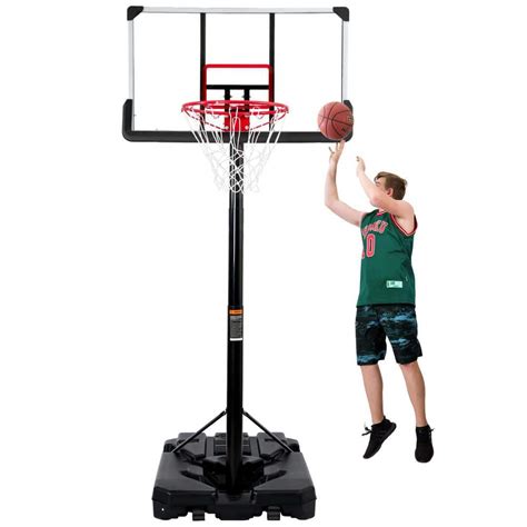 6.6 ft. to 10 ft. H Portable Basketball Hoop and Goal, Outdoor ...